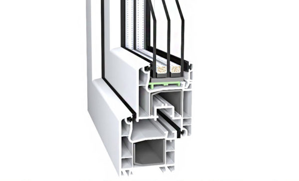 profilo del telaio della finestra in plastica