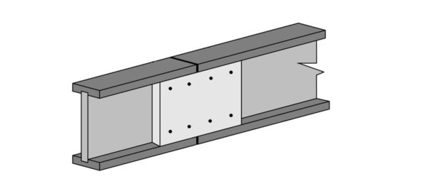 conexión de vigas en I